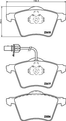 DON PCP1120 - Комплект спирачно феродо, дискови спирачки vvparts.bg