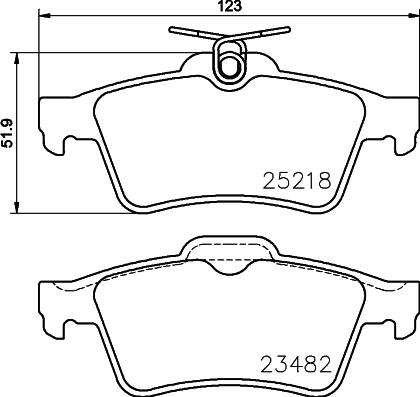 DON PCP1392 - Комплект спирачно феродо, дискови спирачки vvparts.bg