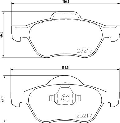 DON PCP1346 - Комплект спирачно феродо, дискови спирачки vvparts.bg