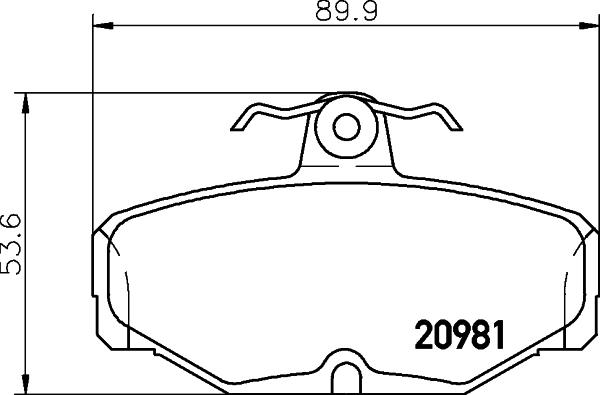 DON PCP1370 - Комплект спирачно феродо, дискови спирачки vvparts.bg