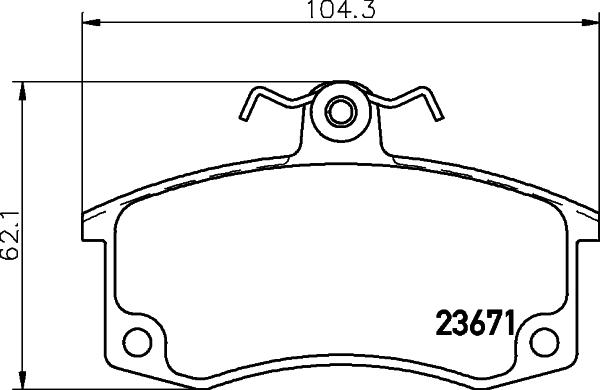 DON PCP1293 - Комплект спирачно феродо, дискови спирачки vvparts.bg