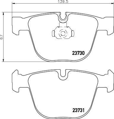 DON PCP1242 - Комплект спирачно феродо, дискови спирачки vvparts.bg