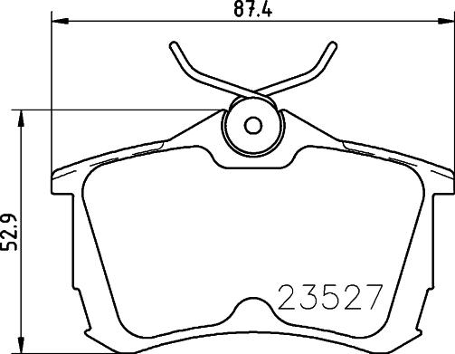 DON PCP1255 - Комплект спирачно феродо, дискови спирачки vvparts.bg