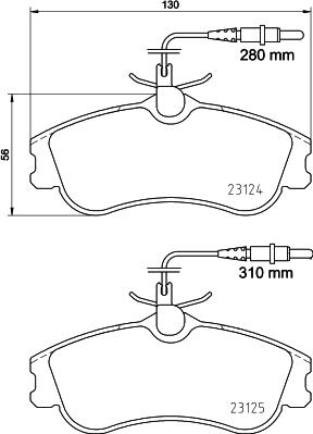 DON PCP1269 - Комплект спирачно феродо, дискови спирачки vvparts.bg