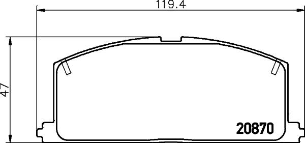 DON PCP1285 - Комплект спирачно феродо, дискови спирачки vvparts.bg