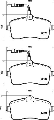 DON PCP1280 - Комплект спирачно феродо, дискови спирачки vvparts.bg