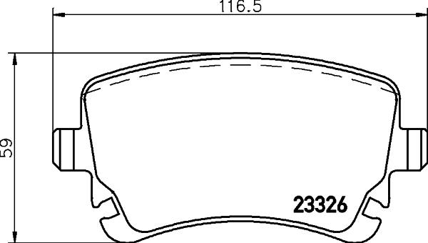 DON PCP1631 - Комплект спирачно феродо, дискови спирачки vvparts.bg