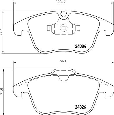 DON PCP2140 - Комплект спирачно феродо, дискови спирачки vvparts.bg