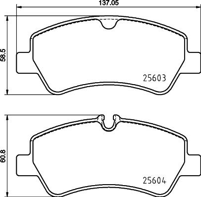 DON PCP2151 - Комплект спирачно феродо, дискови спирачки vvparts.bg