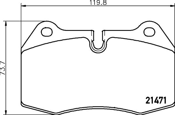 DON PCP2124 - Комплект спирачно феродо, дискови спирачки vvparts.bg