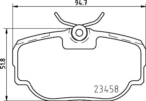 DON PCP2175 - Комплект спирачно феродо, дискови спирачки vvparts.bg