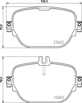 DON PCP2210 - Комплект спирачно феродо, дискови спирачки vvparts.bg