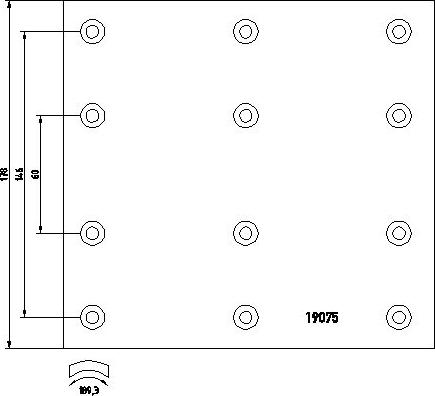 DON SV81S7100 - Комплект феродо за накладки, барабанни спирачки vvparts.bg