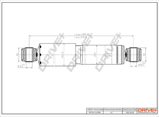 Dr!ve+ DP1610.10.0095 - Амортисьор vvparts.bg