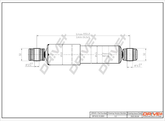 Dr!ve+ DP1610.10.0091 - Амортисьор vvparts.bg