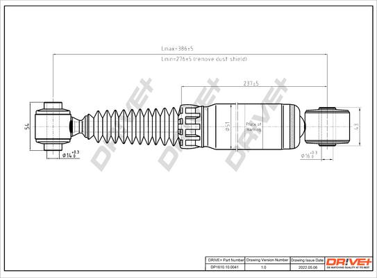 Dr!ve+ DP1610.10.0041 - Амортисьор vvparts.bg