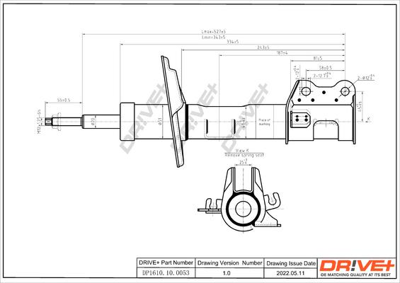 Dr!ve+ DP1610.10.0053 - Амортисьор vvparts.bg