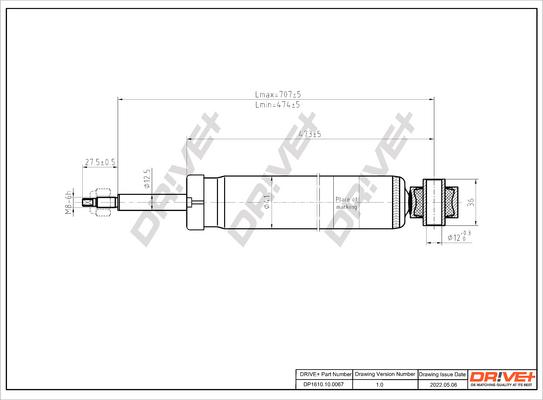 Dr!ve+ DP1610.10.0067 - Амортисьор vvparts.bg