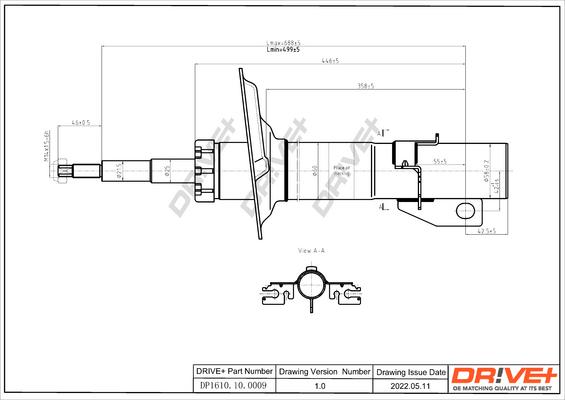 Dr!ve+ DP1610.10.0009 - Амортисьор vvparts.bg