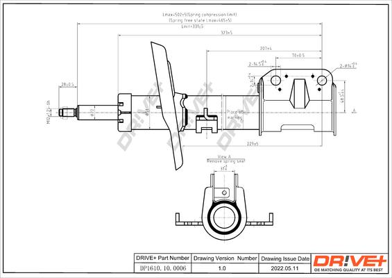 Dr!ve+ DP1610.10.0006 - Амортисьор vvparts.bg