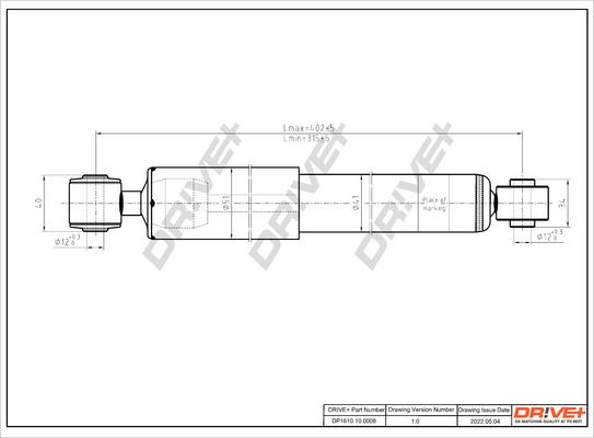 Dr!ve+ DP1610.10.0008 - Амортисьор vvparts.bg