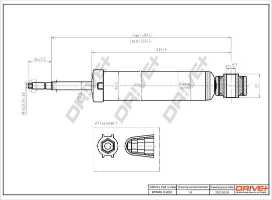 Dr!ve+ DP1610.10.0002 - Амортисьор vvparts.bg