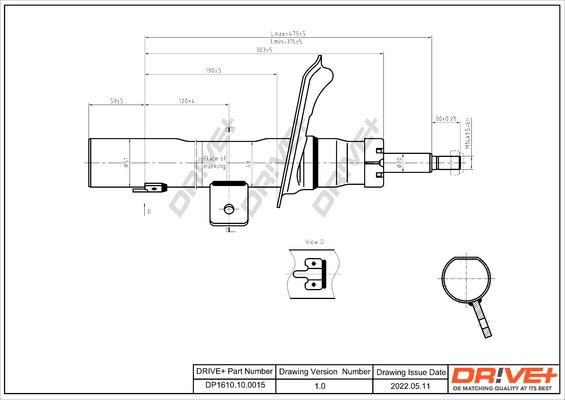 Dr!ve+ DP1610.10.0015 - Амортисьор vvparts.bg