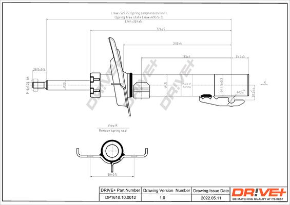 Dr!ve+ DP1610.10.0012 - Амортисьор vvparts.bg