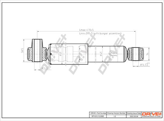 Dr!ve+ DP1610.10.0085 - Амортисьор vvparts.bg