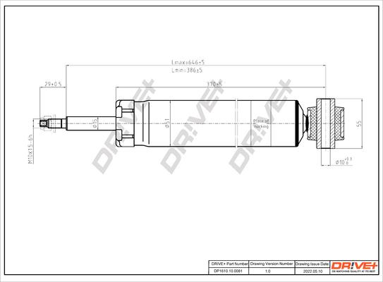 Dr!ve+ DP1610.10.0081 - Амортисьор vvparts.bg