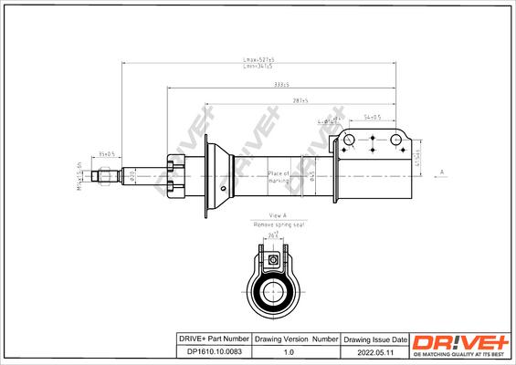 Dr!ve+ DP1610.10.0083 - Амортисьор vvparts.bg