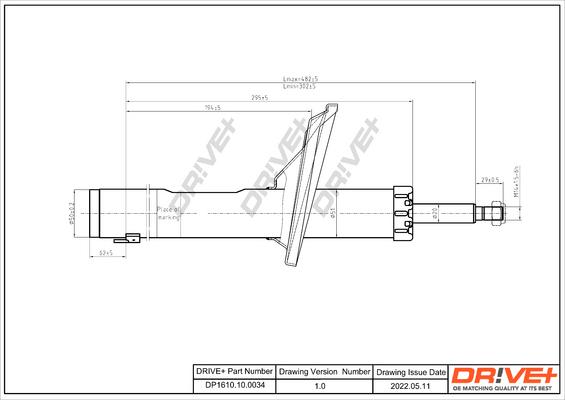 Dr!ve+ DP1610.10.0034 - Амортисьор vvparts.bg