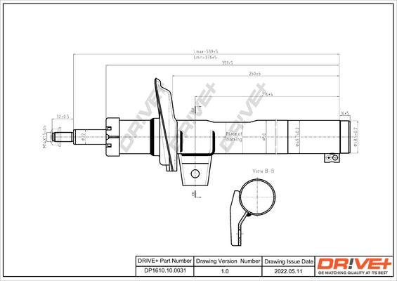 Dr!ve+ DP1610.10.0031 - Амортисьор vvparts.bg