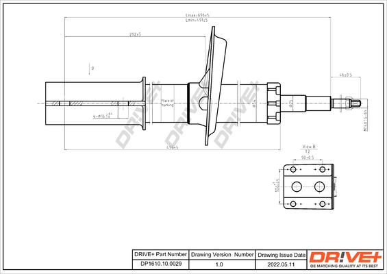 Dr!ve+ DP1610.10.0029 - Амортисьор vvparts.bg