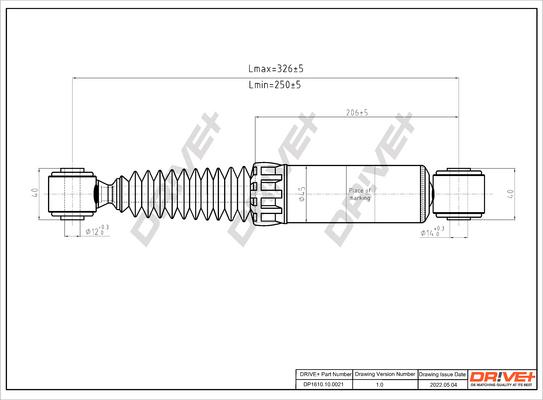 Dr!ve+ DP1610.10.0021 - Амортисьор vvparts.bg