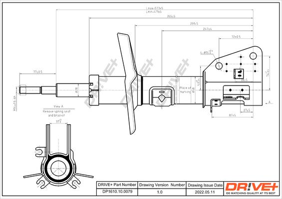 Dr!ve+ DP1610.10.0079 - Амортисьор vvparts.bg