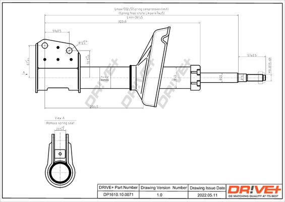 Dr!ve+ DP1610.10.0071 - Амортисьор vvparts.bg