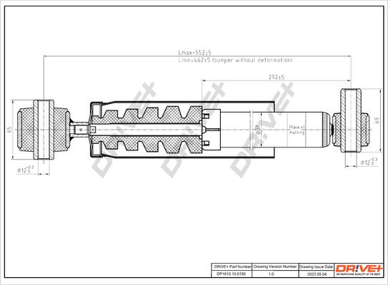 Dr!ve+ DP1610.10.0195 - Амортисьор vvparts.bg