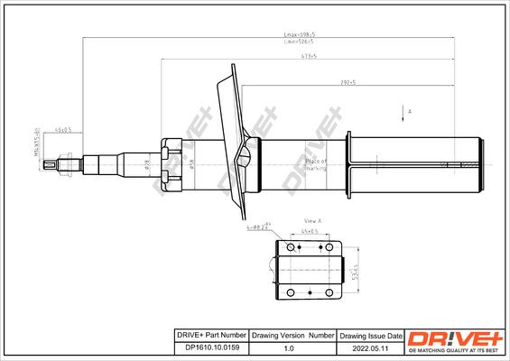 Dr!ve+ DP1610.10.0159 - Амортисьор vvparts.bg