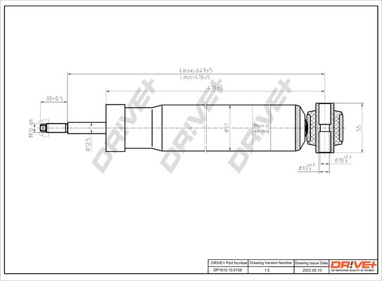 Dr!ve+ DP1610.10.0158 - Амортисьор vvparts.bg