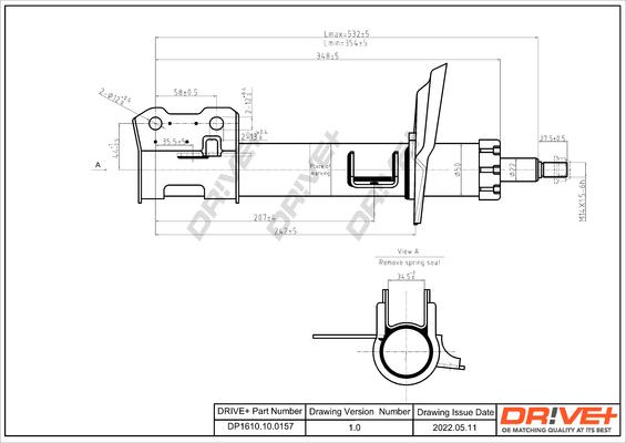 Dr!ve+ DP1610.10.0157 - Амортисьор vvparts.bg