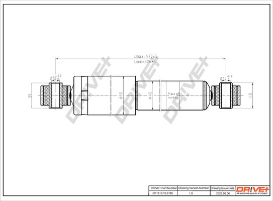 Dr!ve+ DP1610.10.0165 - Амортисьор vvparts.bg