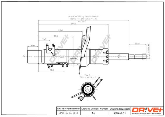 Dr!ve+ DP1610.10.0114 - Амортисьор vvparts.bg