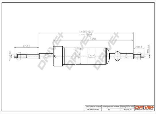 Dr!ve+ DP1610.10.0110 - Амортисьор vvparts.bg