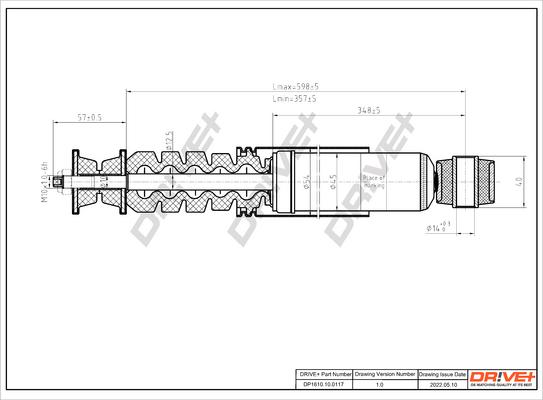 Dr!ve+ DP1610.10.0117 - Амортисьор vvparts.bg