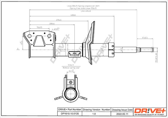 Dr!ve+ DP1610.10.0135 - Амортисьор vvparts.bg