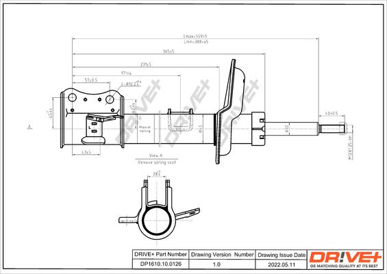 Dr!ve+ DP1610.10.0126 - Амортисьор vvparts.bg