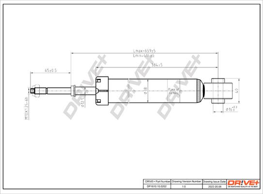 Dr!ve+ DP1610.10.0202 - Амортисьор vvparts.bg