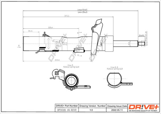 Dr!ve+ DP1610.10.0219 - Амортисьор vvparts.bg