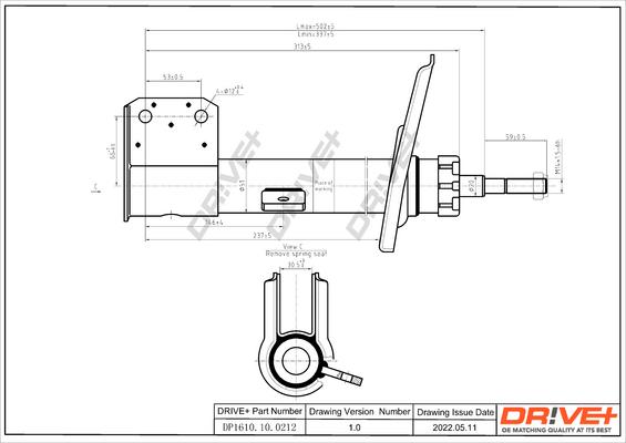 Dr!ve+ DP1610.10.0212 - Амортисьор vvparts.bg